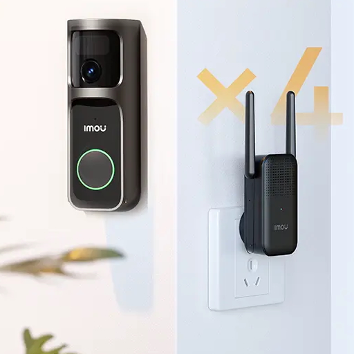 4MP Smart Wireless Panoramic Camera Doorbell 3 Wi-Fi Kit