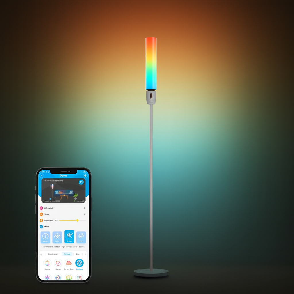 Smart Cylinder Ambiance Floor Lamp