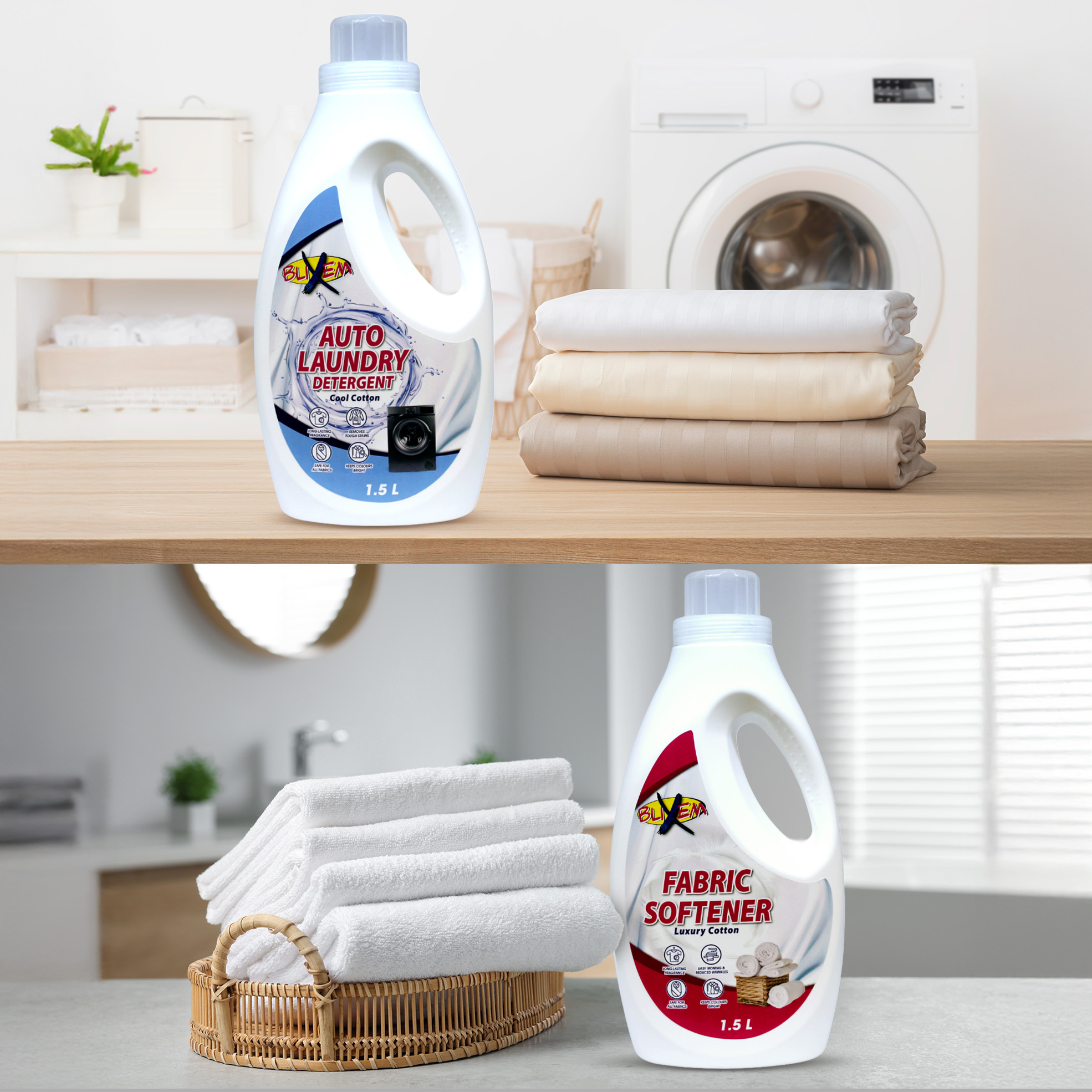 6-Piece Laundry Detergent and Softener Bundle