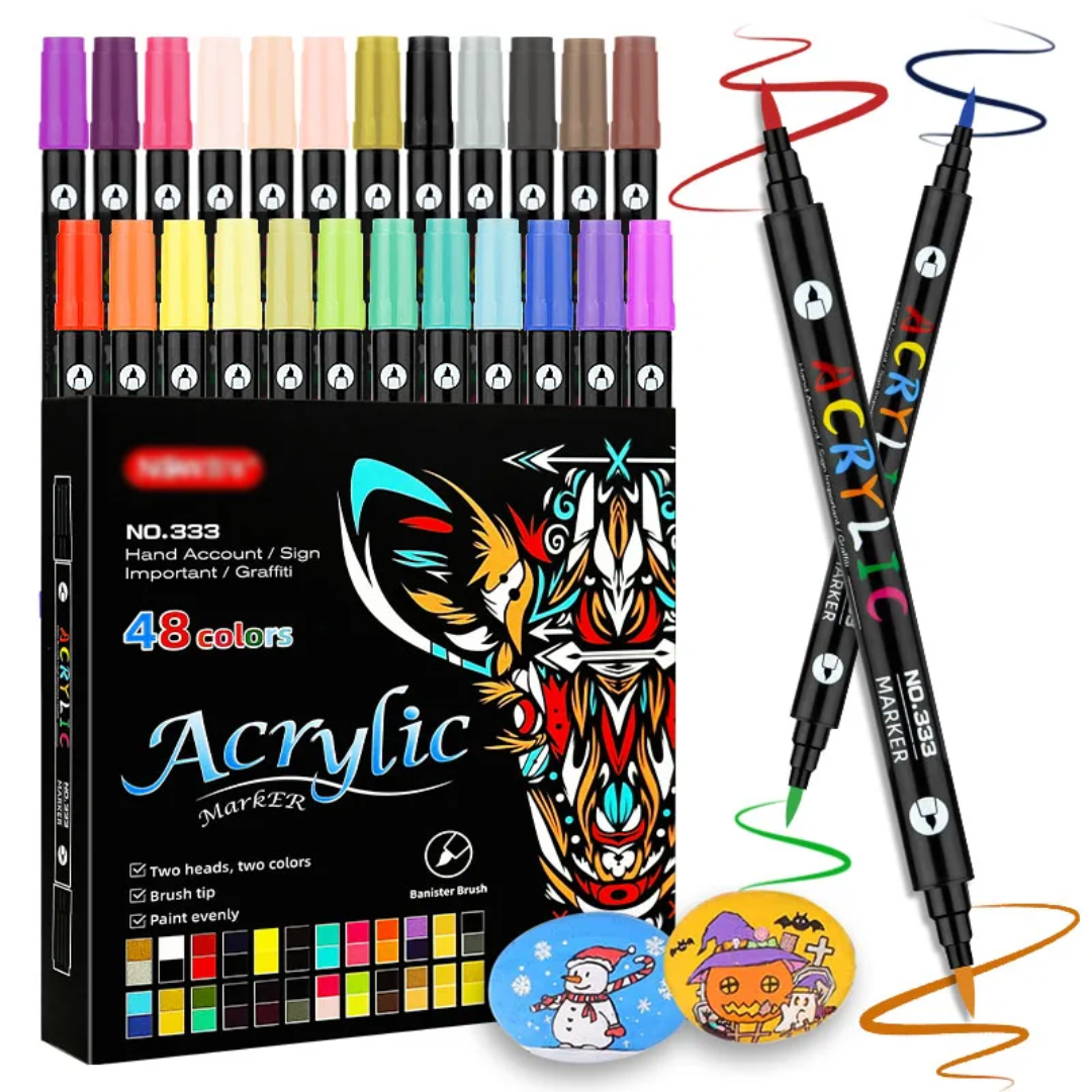 美品　MARKER COMP20 33% off on 48-Colour Acrylic Marker Pen Set | OneDayOnly