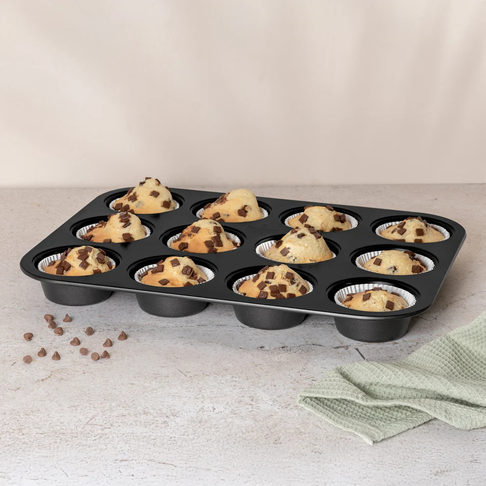 12-Cup Titanium Coating Muffin Pan