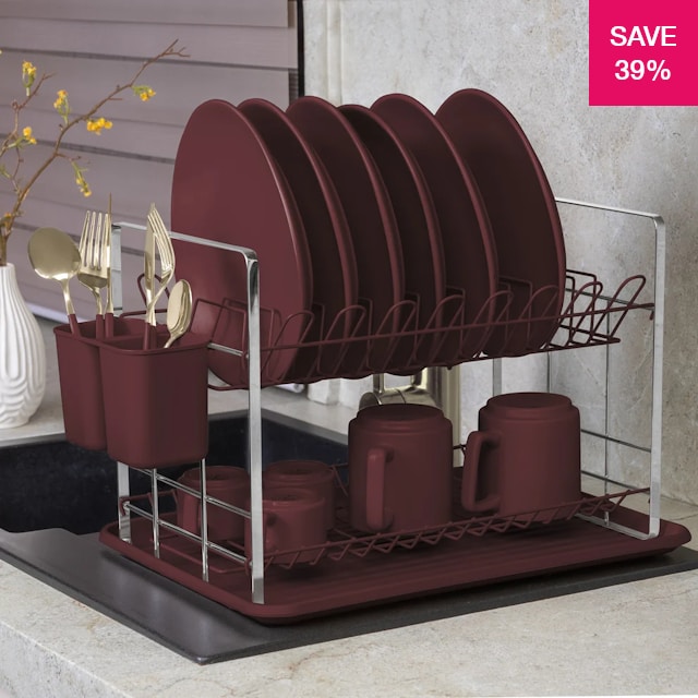 39% off on 48cm Stylish PP Dish Rack | OneDayOnly