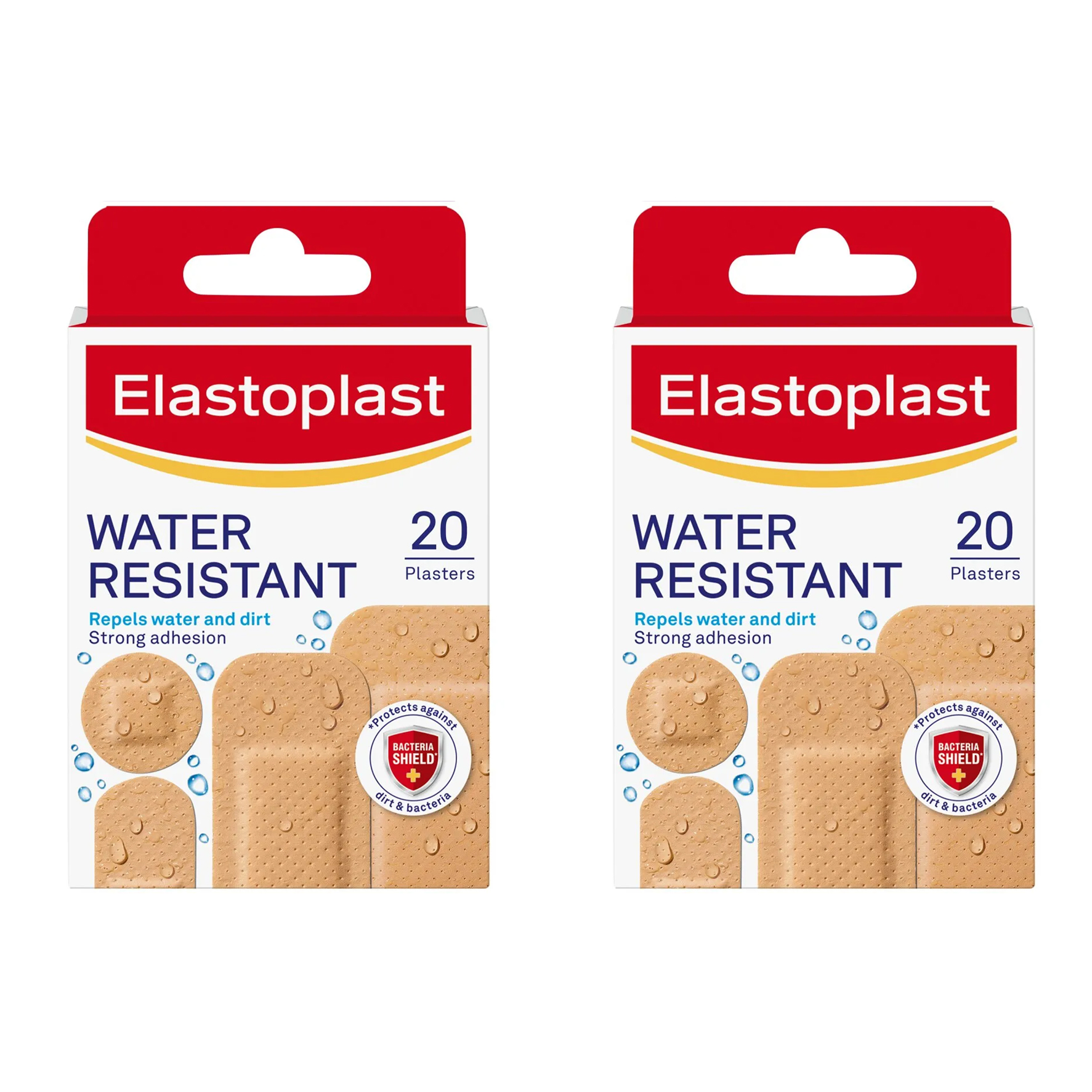 2x 20's Elastic Water Resistant Assorted Plasters