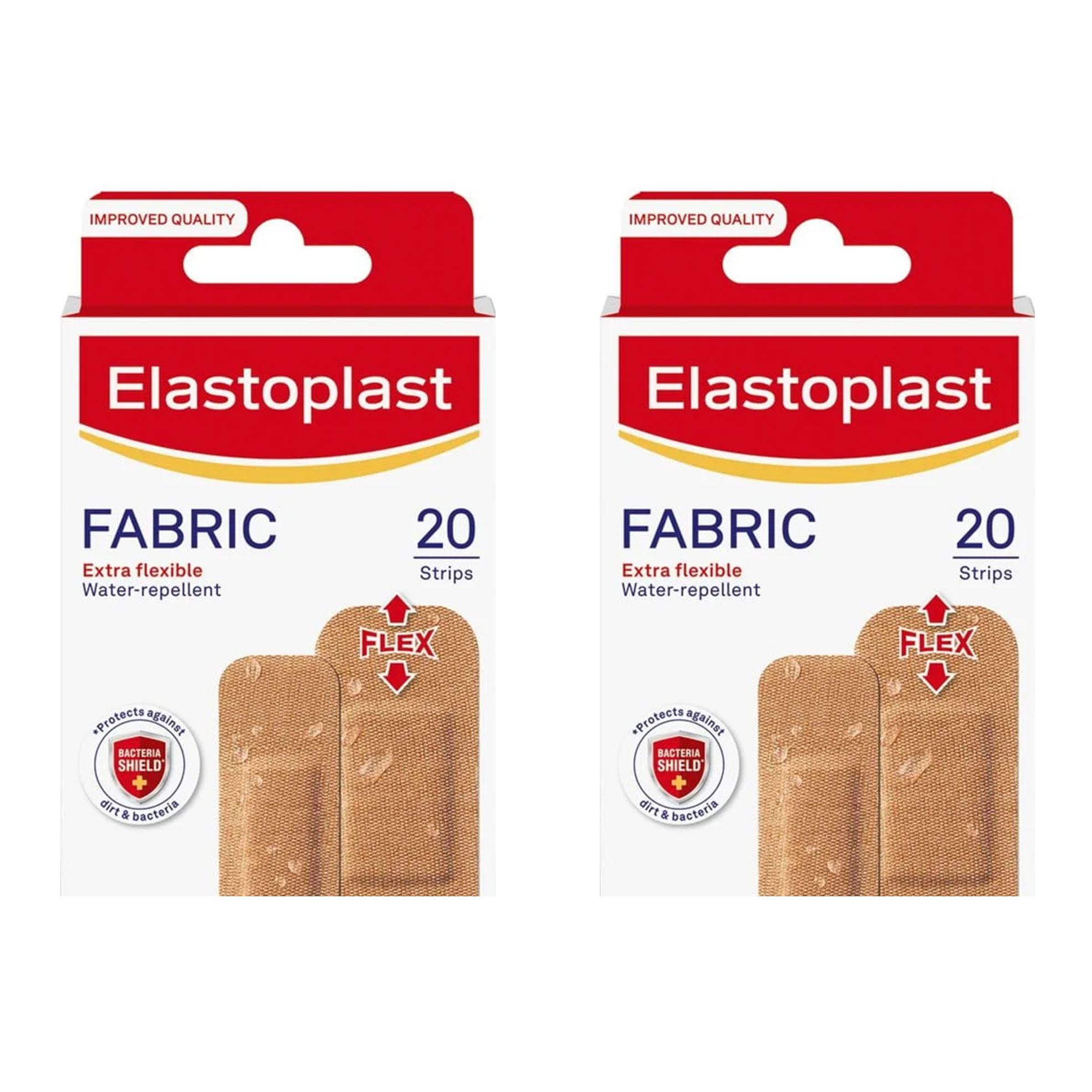 2x 20's Fabric Strip Plasters