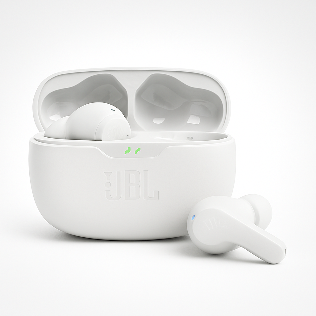 Wave Beam True Wireless Earbuds White