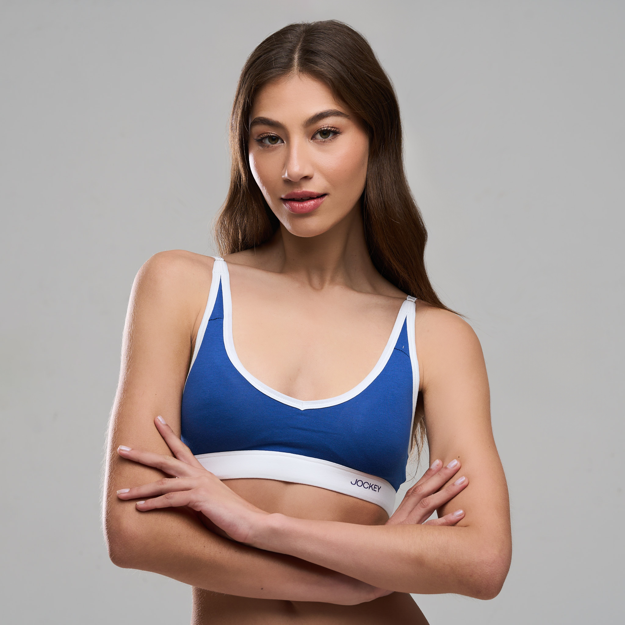 Ladies Pure & Simple Cotton Stretch Bra Top