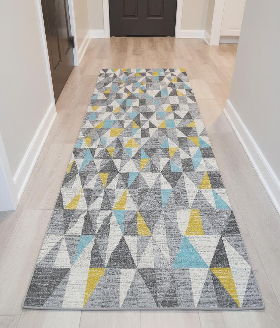 Mosaic Grey and Yellow