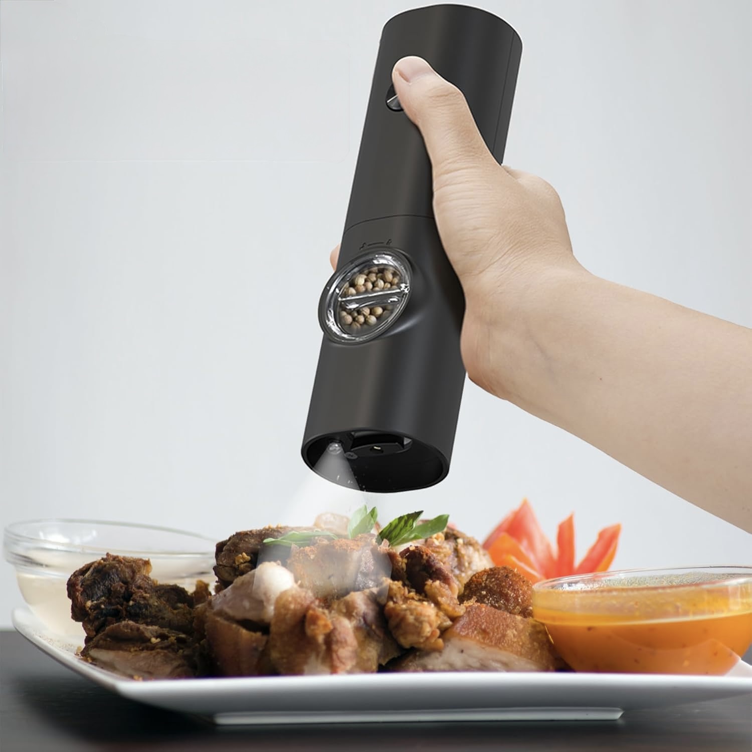 2x Electric Salt and Pepper Grinder