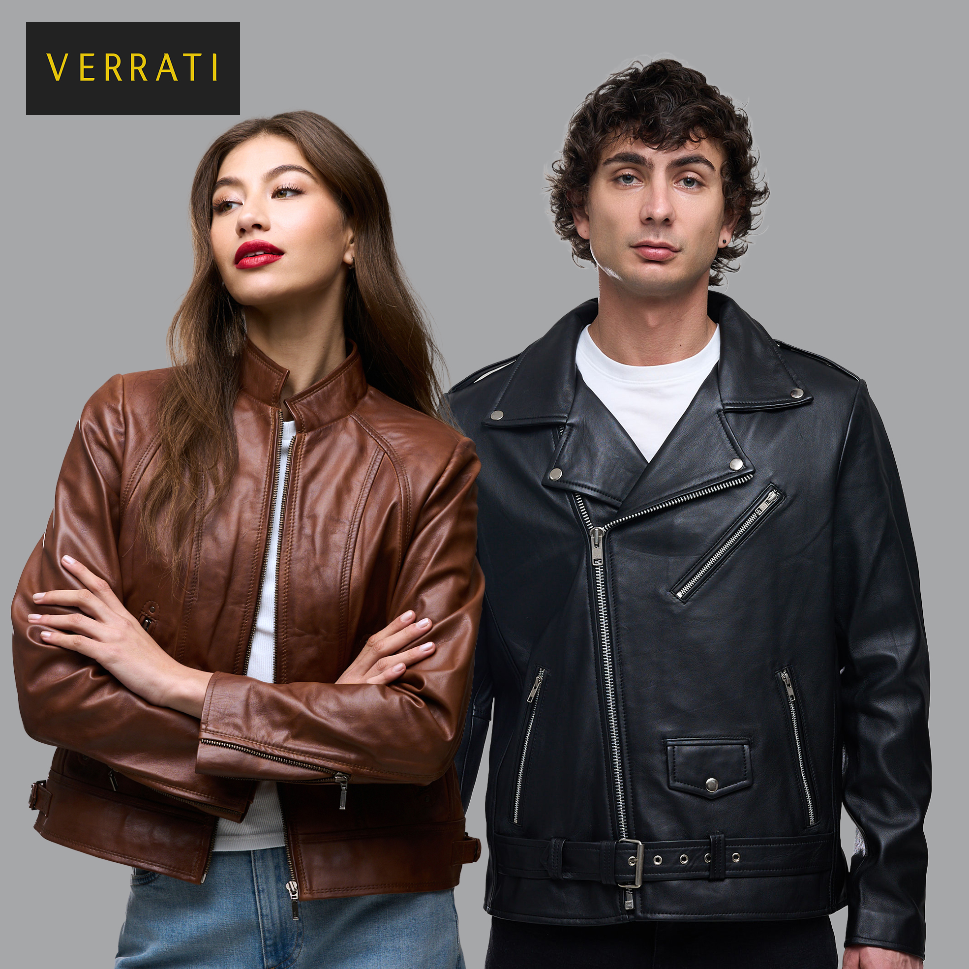 Men's or Ladies Genuine Leather Jacket