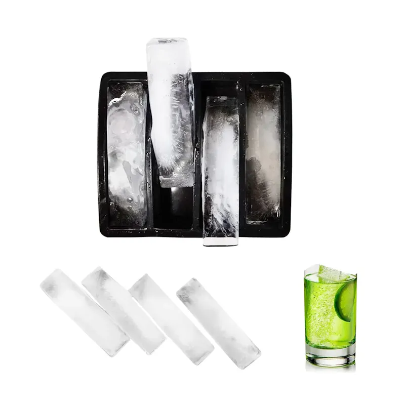 75% off on 2x 4-Slot Rectangular Ice Cube Molds | OneDayOnly