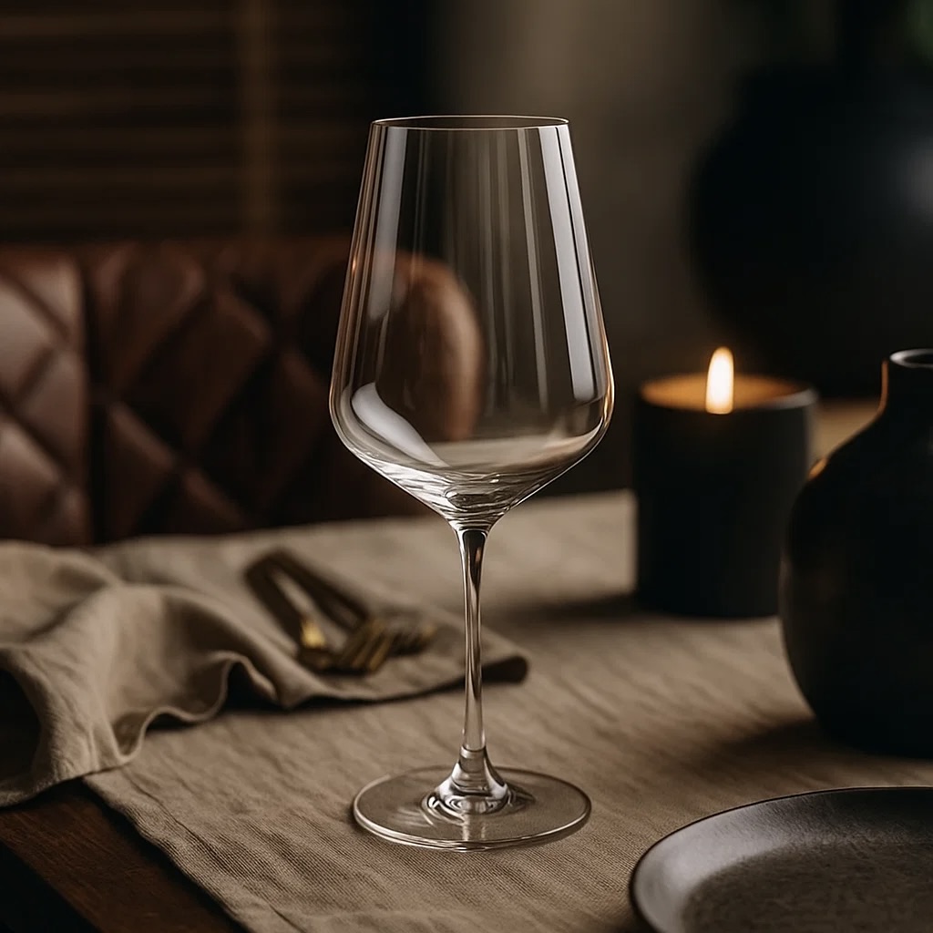 8x 450ml Signature Vienna Stem Crystal Red Wine Glass Set