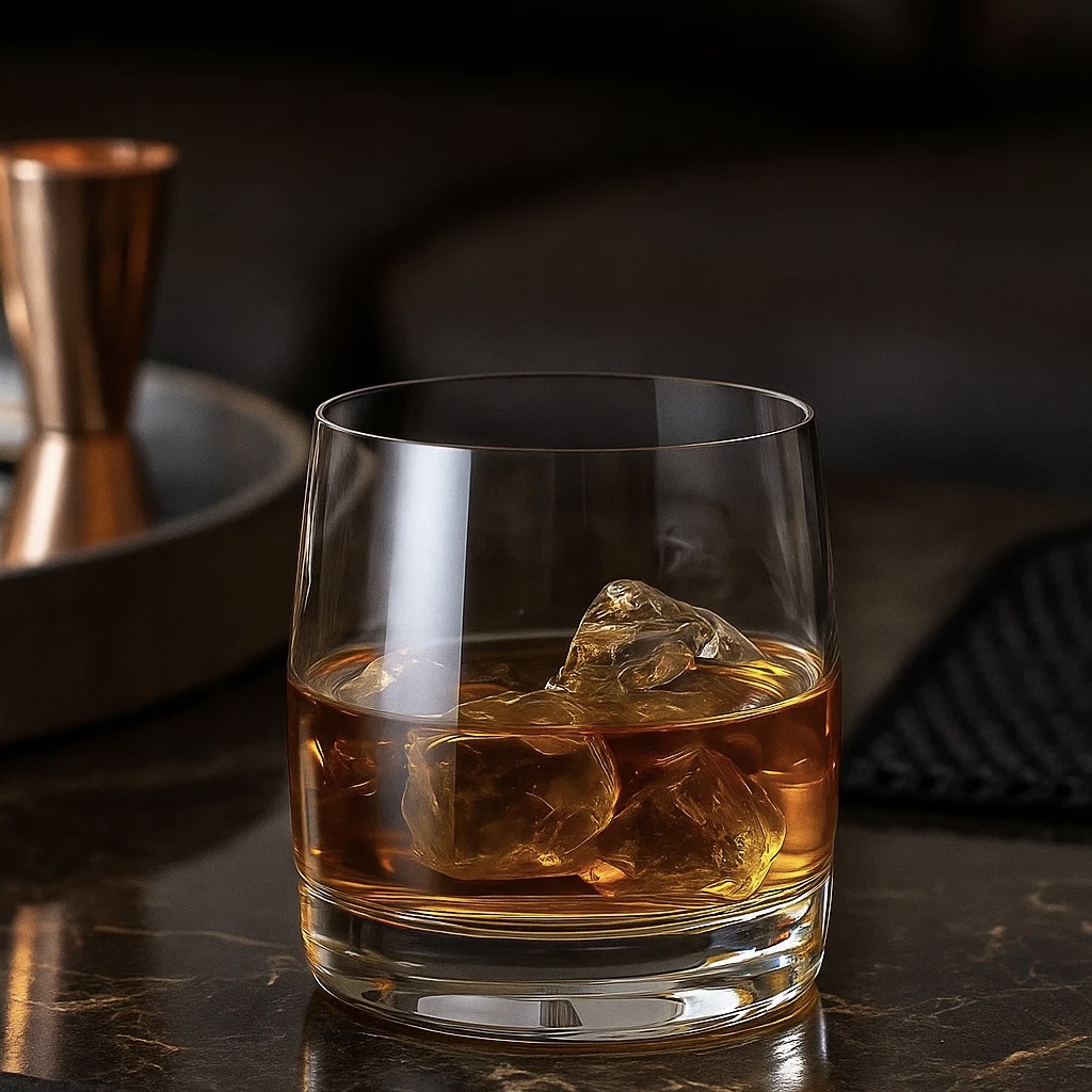 8x 290ml Signature Vienna Crystal Short Tumbler Glass Set