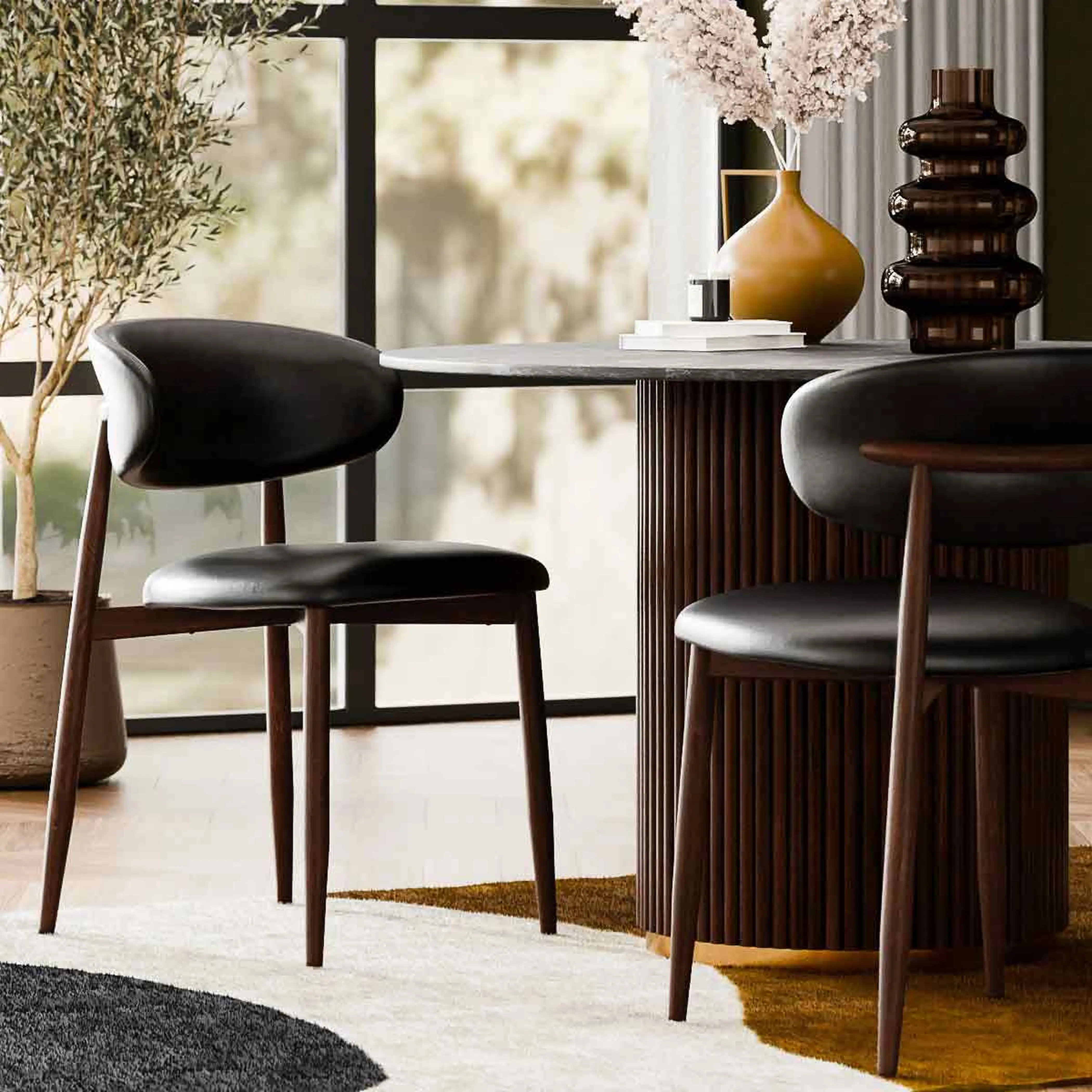 2x Modern Dining Chairs
