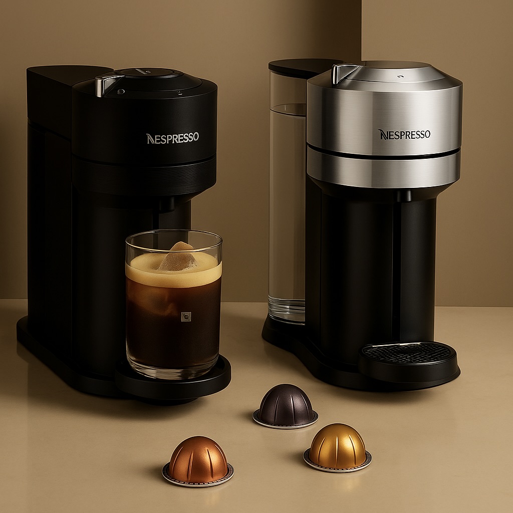 Vertuo Next Coffee Machine with Barista Recipe Glass