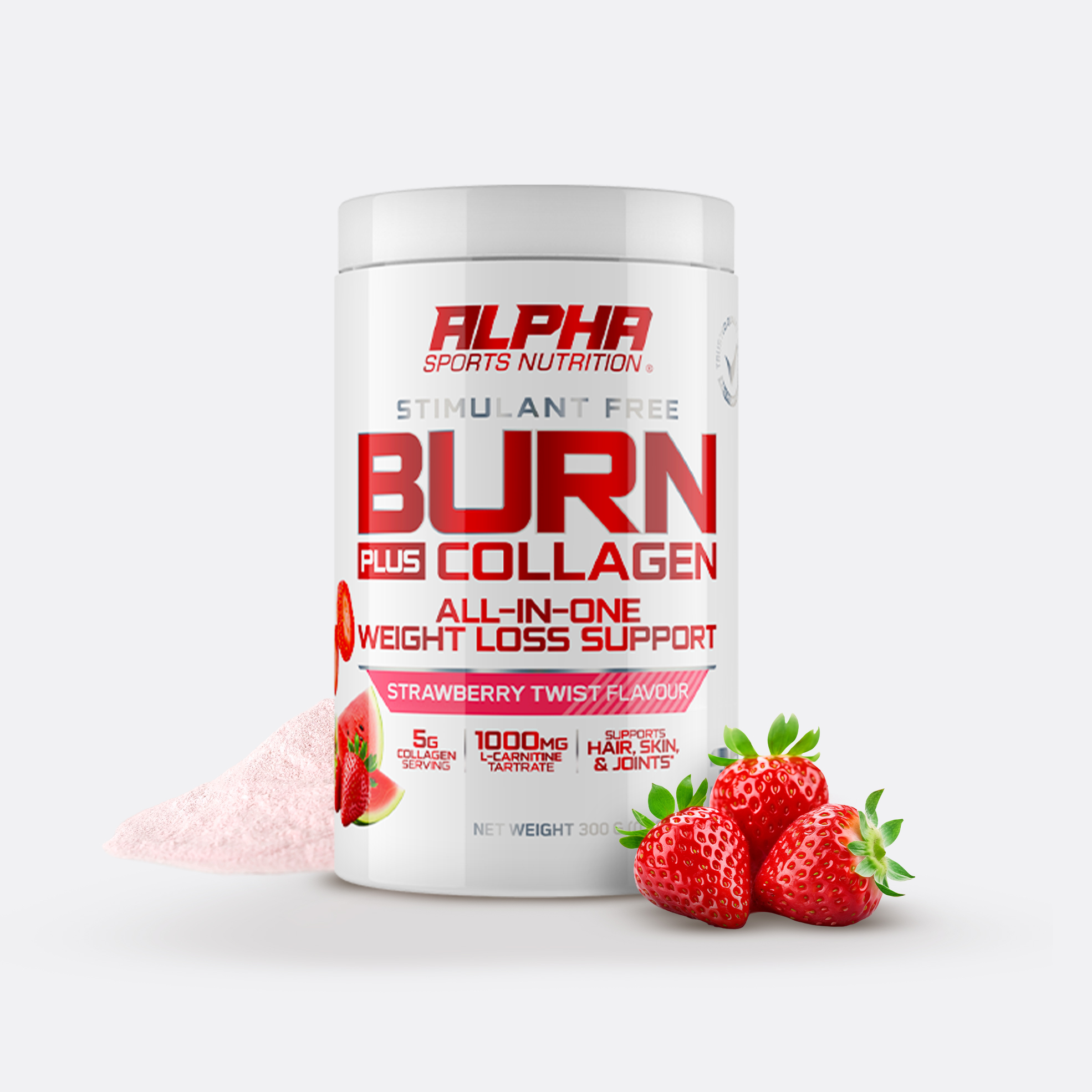300g All-In-One Weightloss Burn and Collagen Strawberry Twist