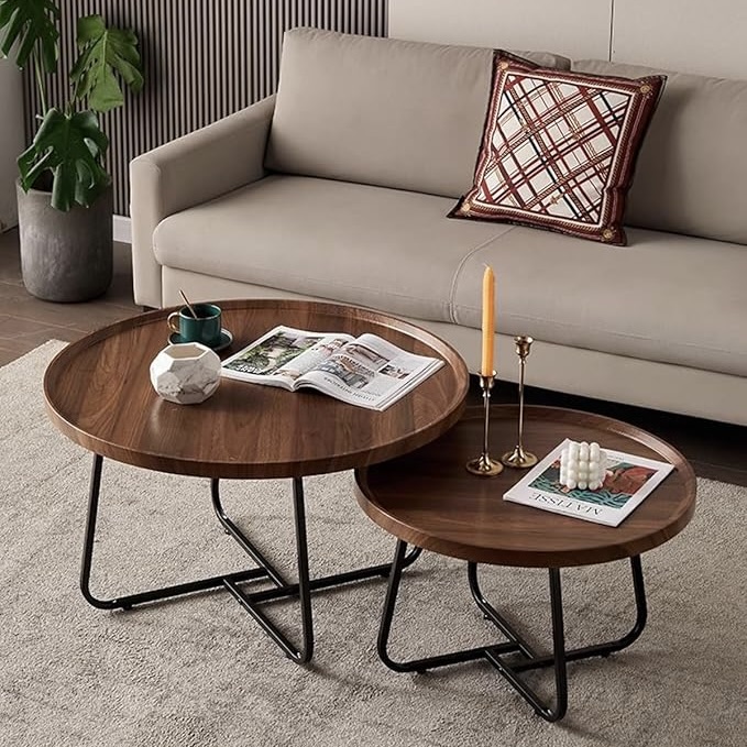 43% off on Kara 2-Piece Wooden Coffee Table | OneDayOnly