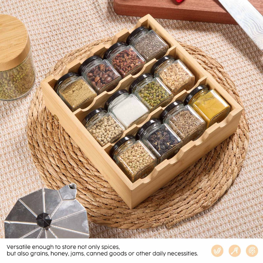 32% off on 30-Piece Bamboo Spice Rack | OneDayOnly