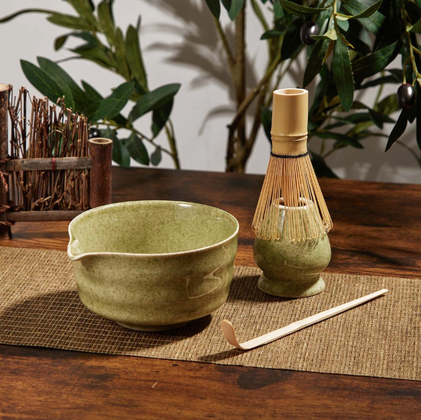 4-Piece Matcha Whisk and Bowl Set