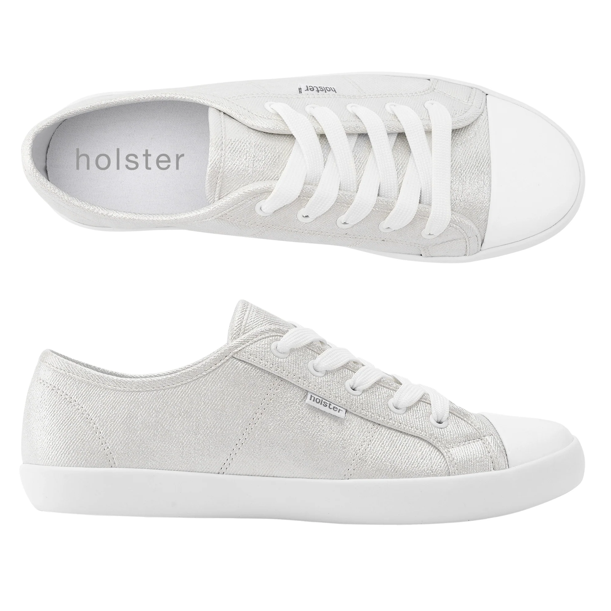 Ladies Cleo Shimmer Sneakers