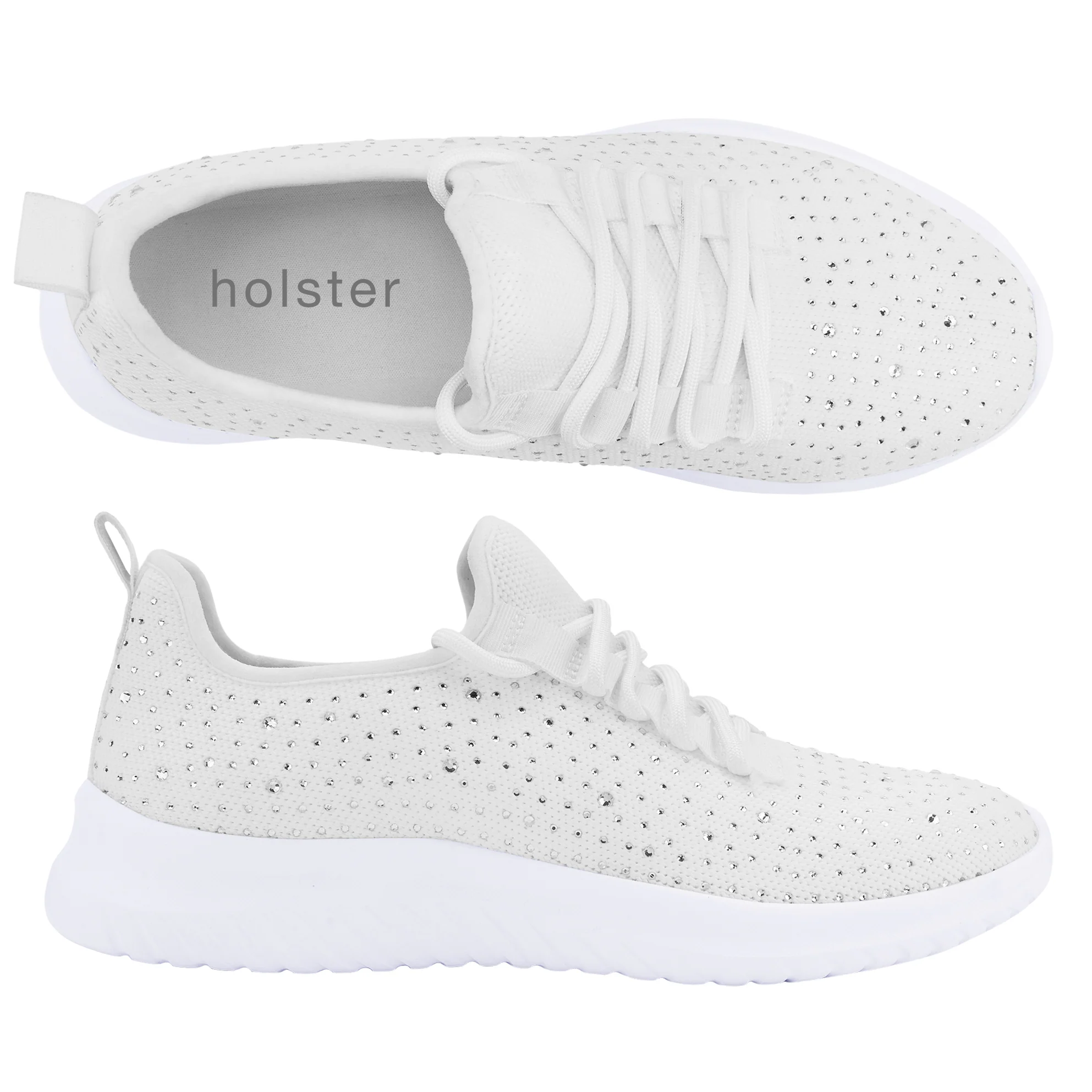 Ladies White Lumina Sneakers