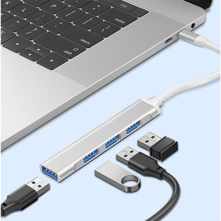 USB 3.0 Aluminium 4-in-1 Hub Port Splitter