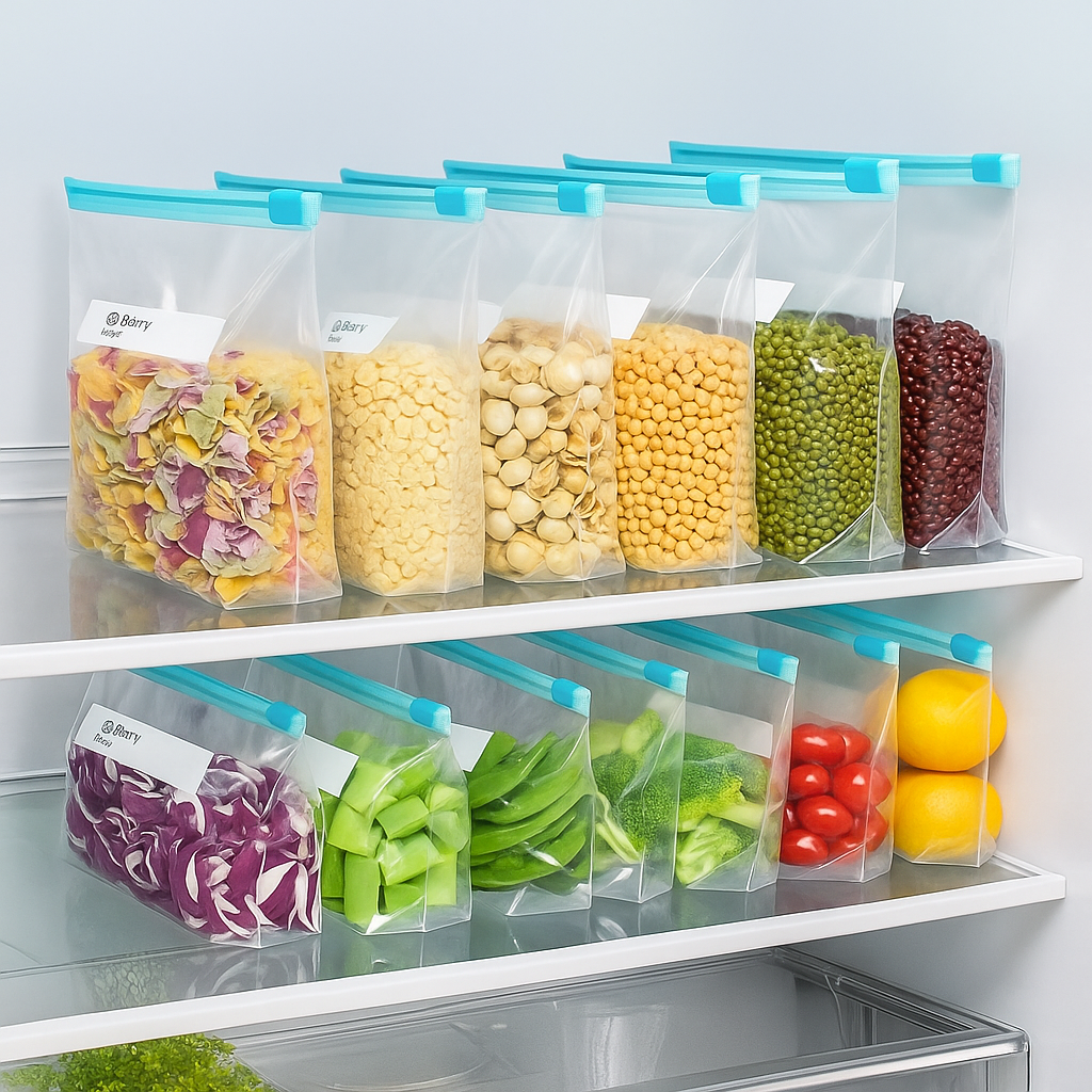 50x Resealable Leak-proof Freezer Bags