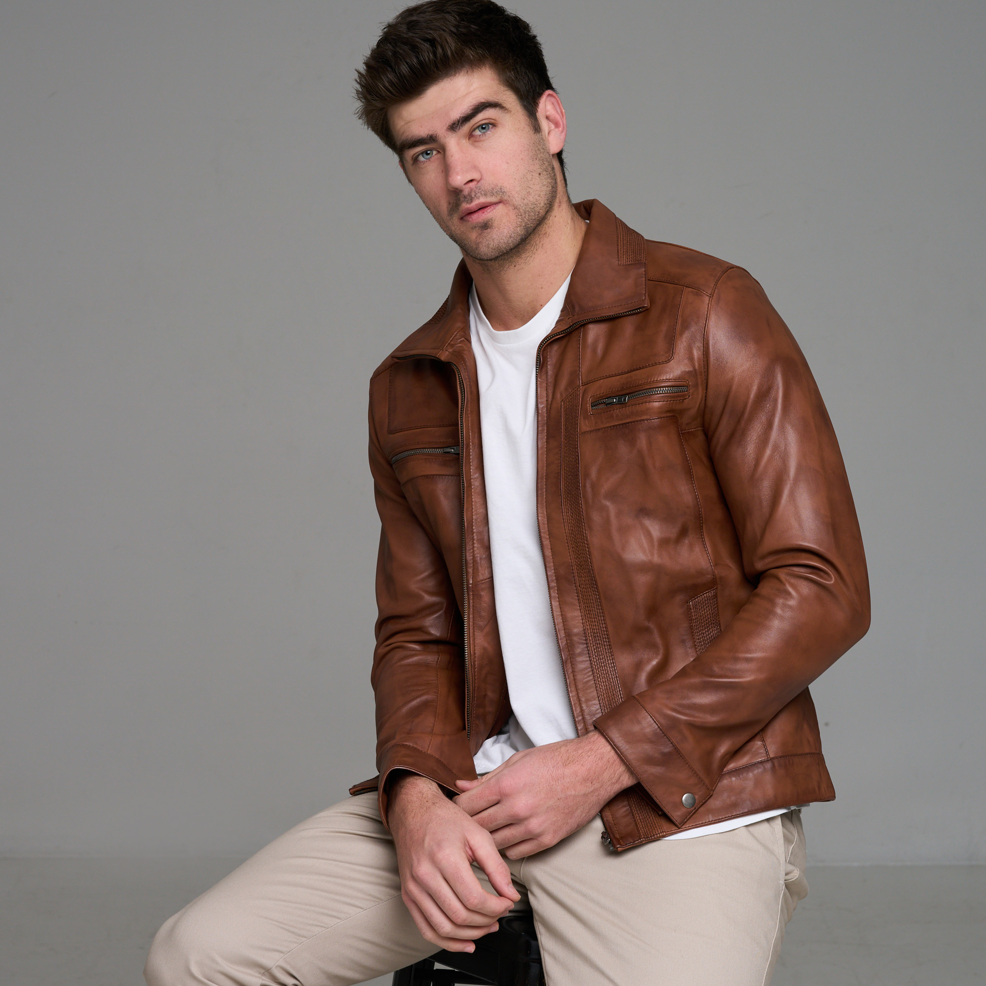Men's Genuine Leather Elite Jacket