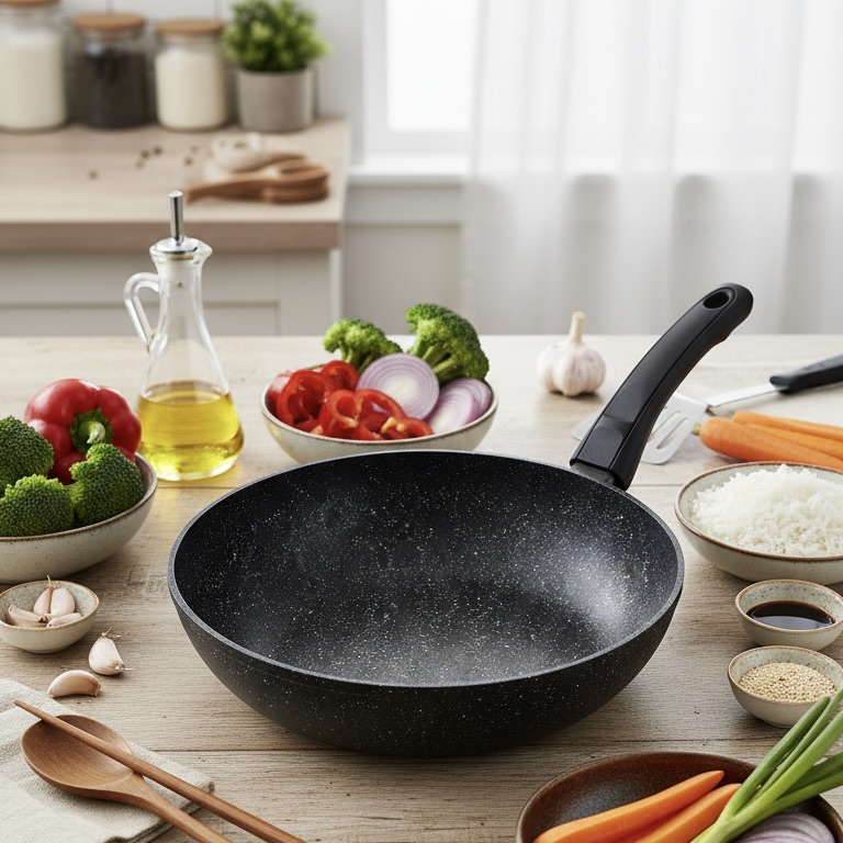 30cm Forged Recycled Aluminium Wok