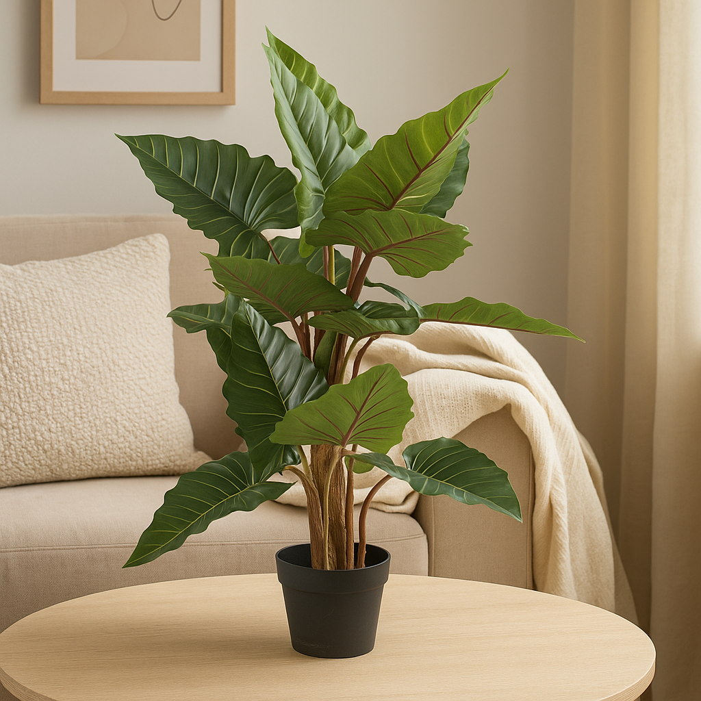 Artificial Indoor and Outdoor Alocasia Pot Plant