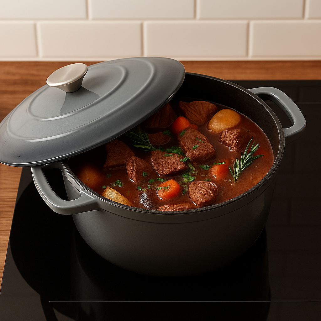 Round Cast Iron Casserole