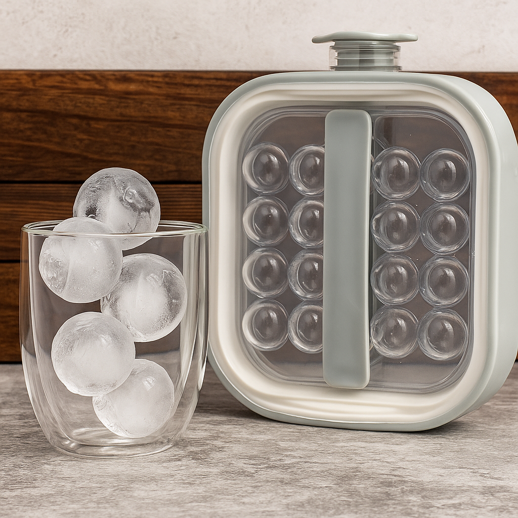 16-Cavity Spherical Ice Ball Mould Bottle