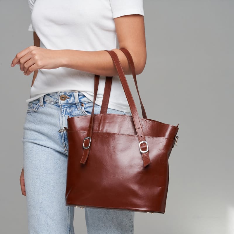 Genuine Leather Kelly Classic Tote Hand