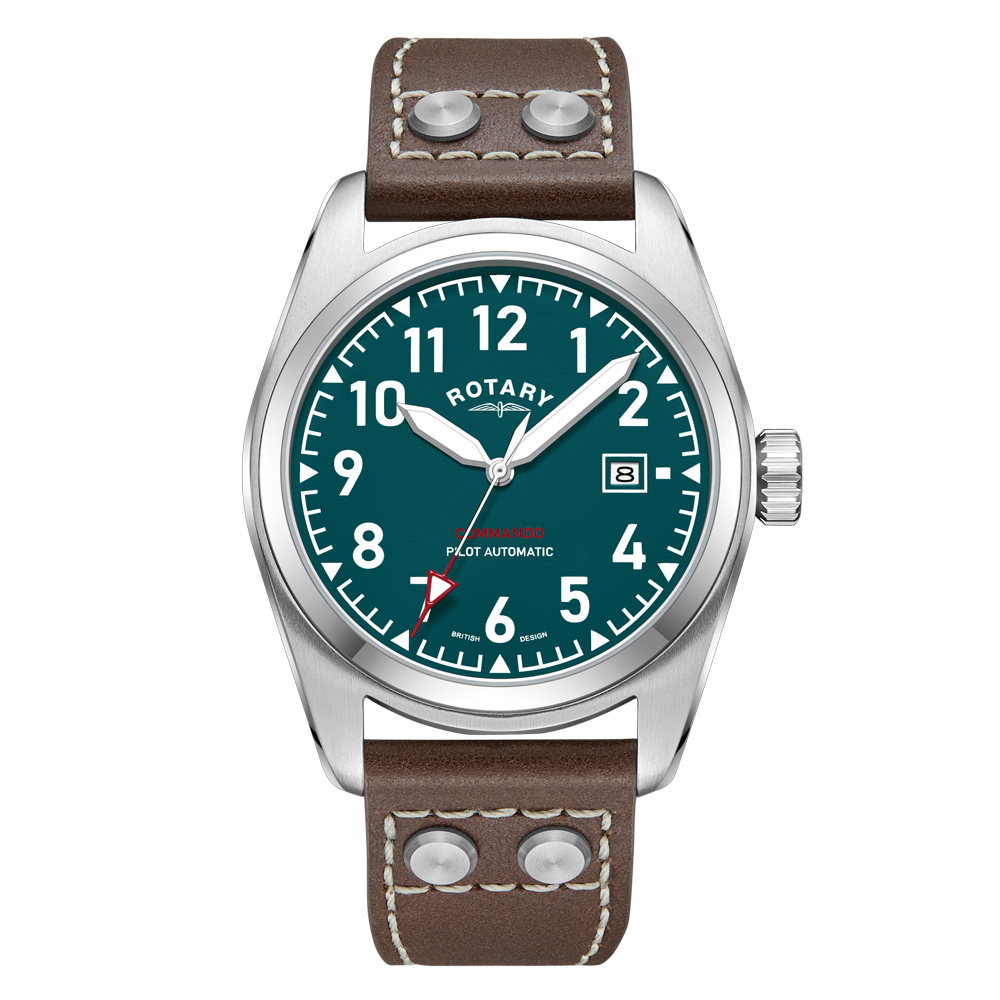 47% off on Rotary Men's Commando Leather Watch | OneDayOnly