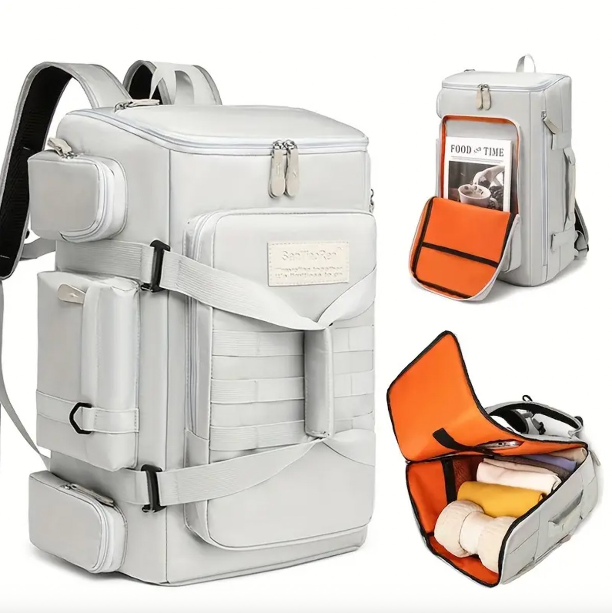 3-in-1 18-Compartment Travel Bag