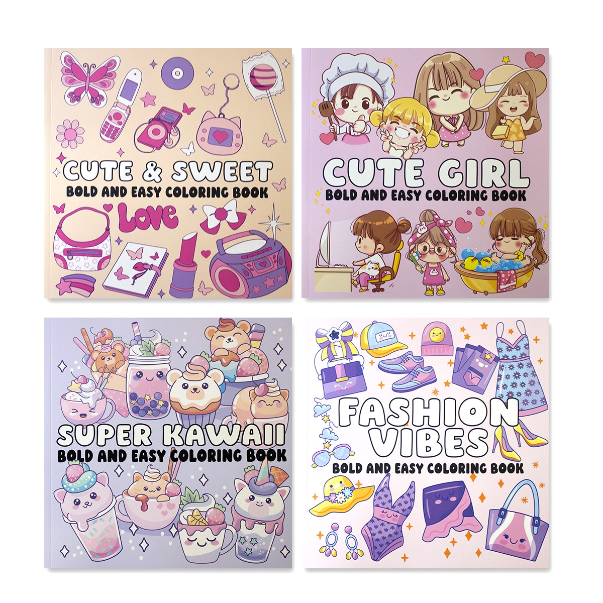 Easy and Bold Colouring Books (3 Books)