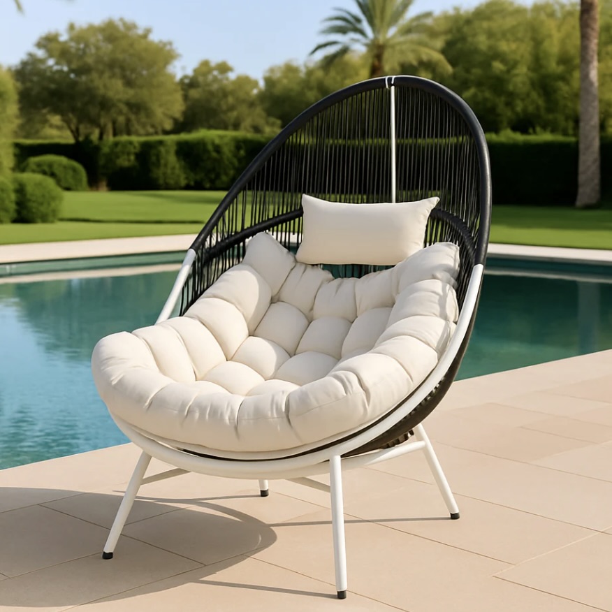 Outdoor Steel Rattan Chair