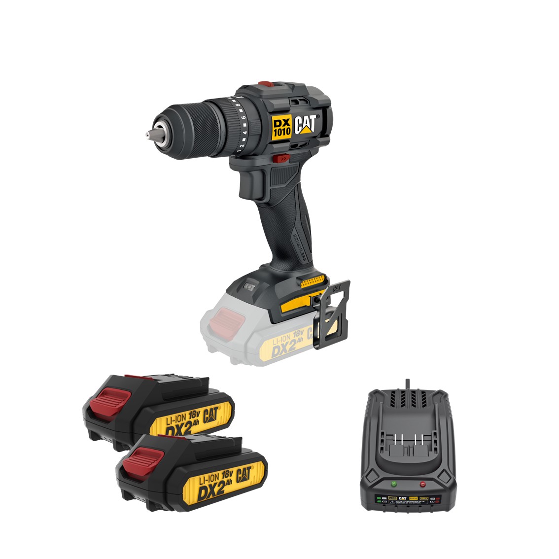 18V 13mm Impact Drill Kit (Model: DX1010)
