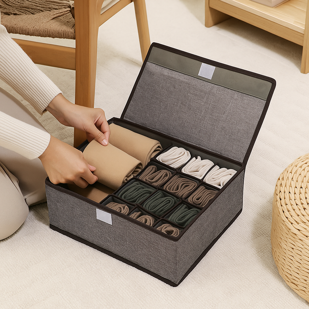 13-Compartment Under Garment Storage Organiser