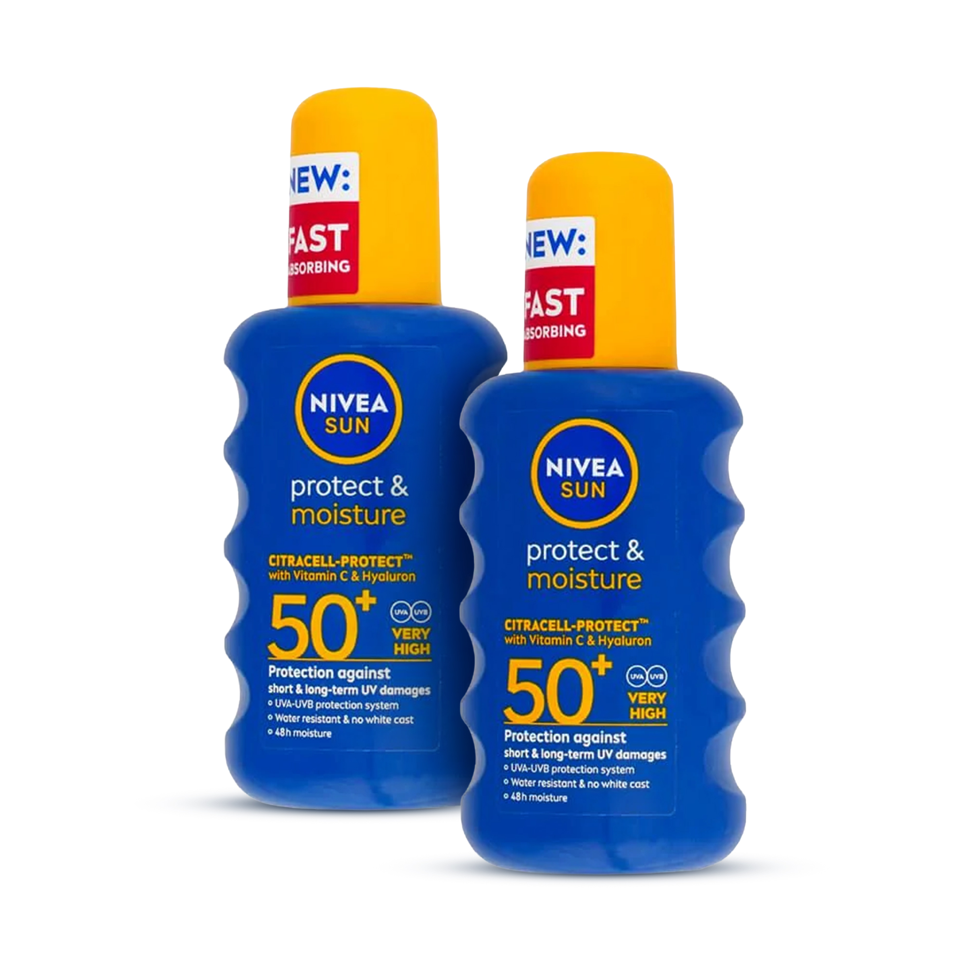2x 200ml SPF50+ Moisturising Sprays