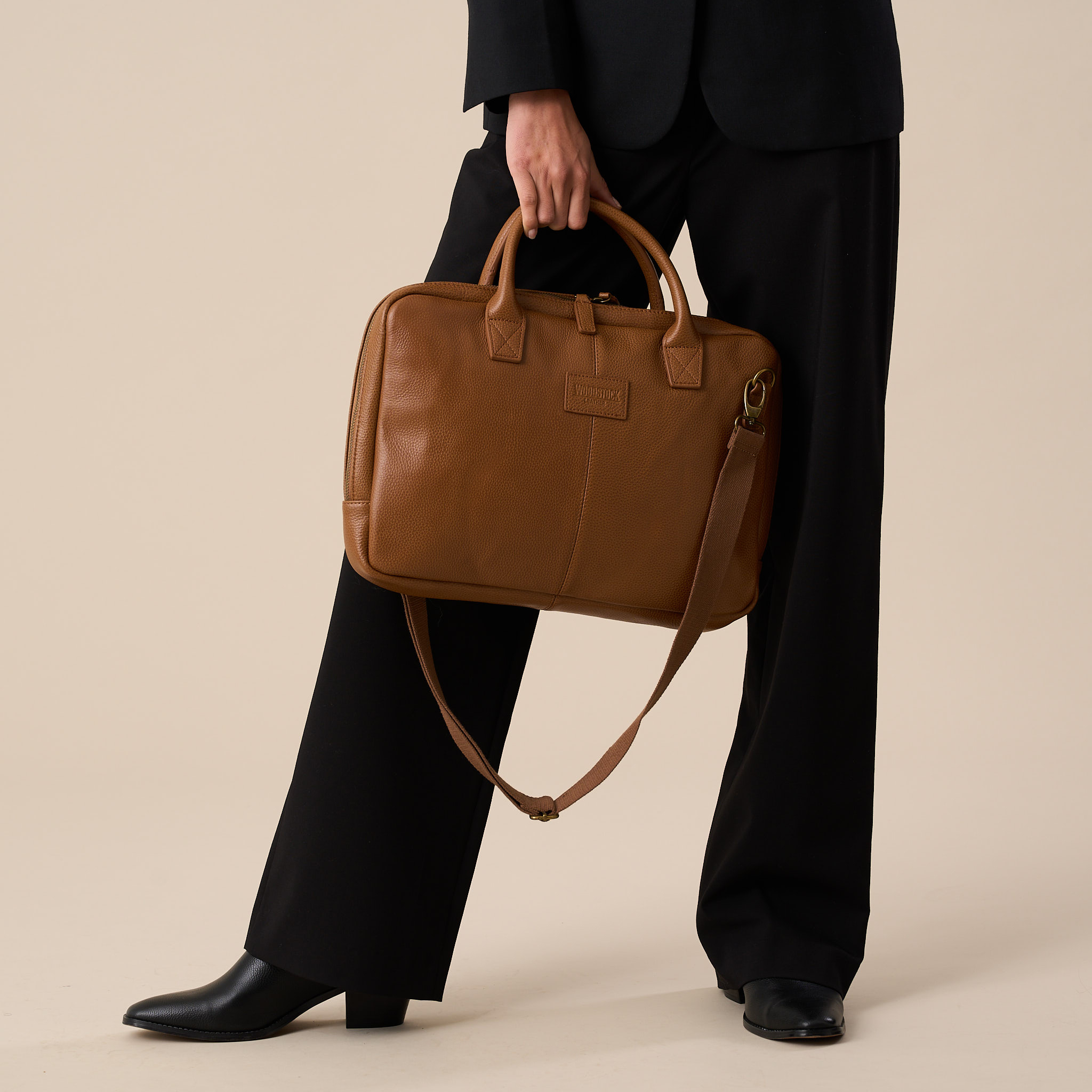 44% off on Woodstock Leather Leather Laptop Bag | OneDayOnly