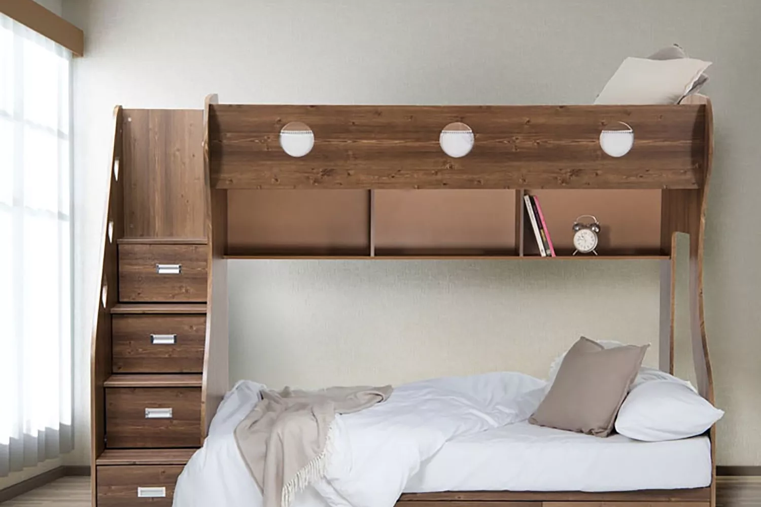 Brown - Mattress not included