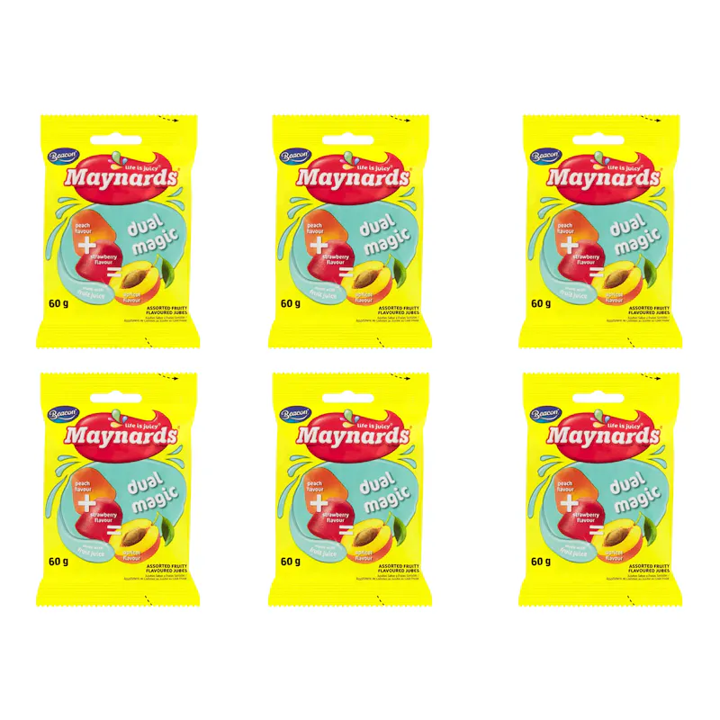 Maynards 6x 60g Fruity Flavoured Jelly Gums | OneDayOnly