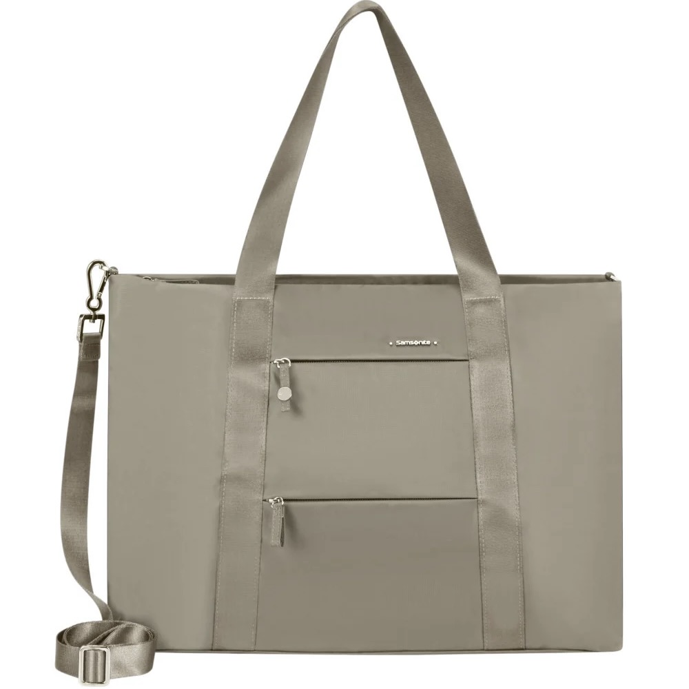 Ladies Nylon Light Taupe Shopper Bag