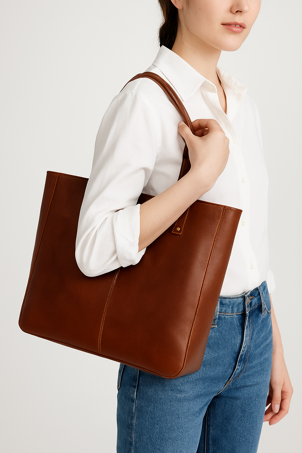 44% off on Unisex Lee Genuine Leather Tote Bag | OneDayOnly