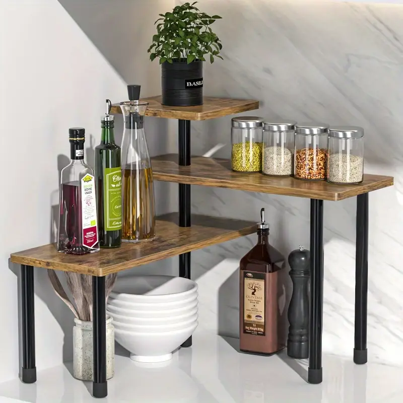 3-Tier Display Corner Shelf