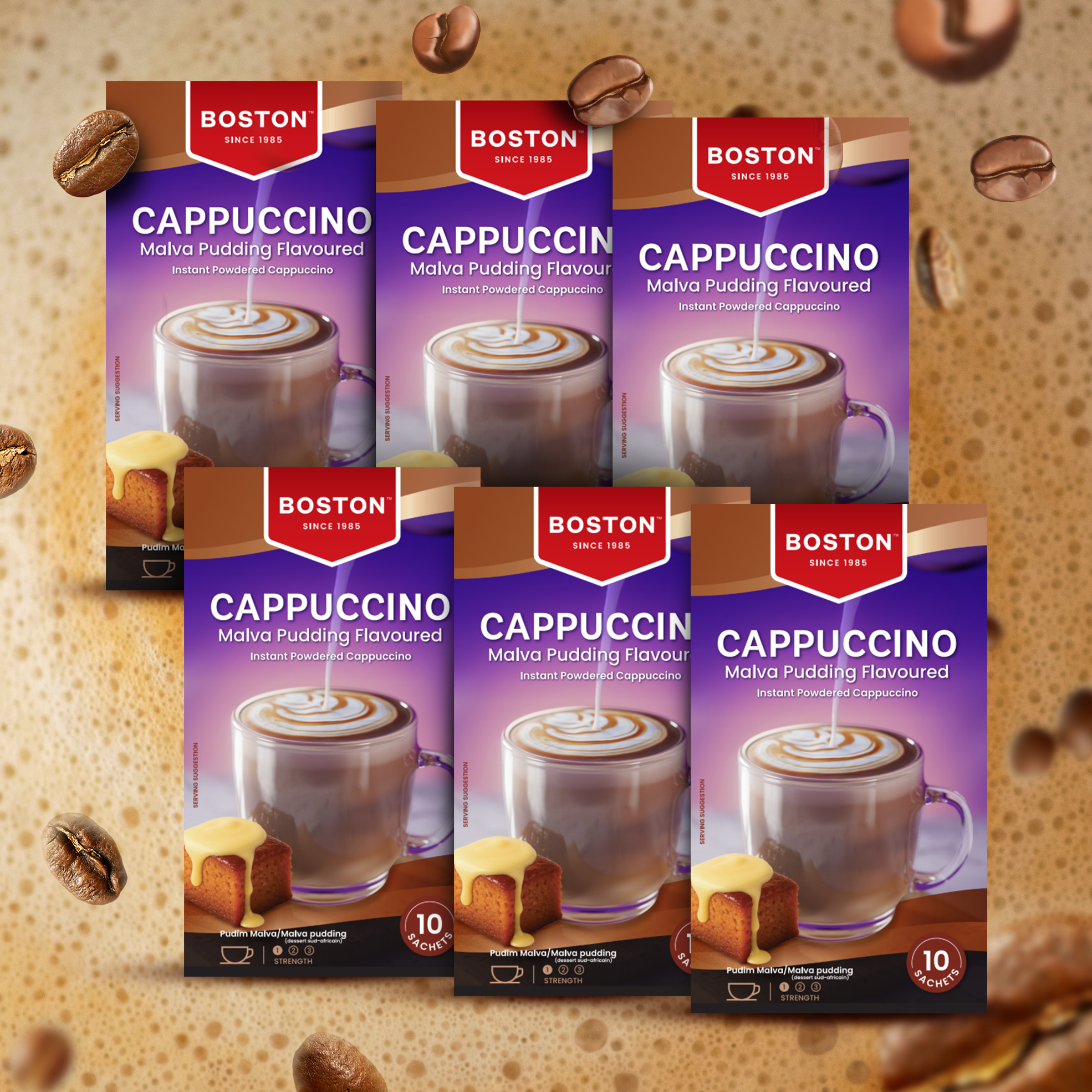 6x 10's 18g Cappuccino Sticks