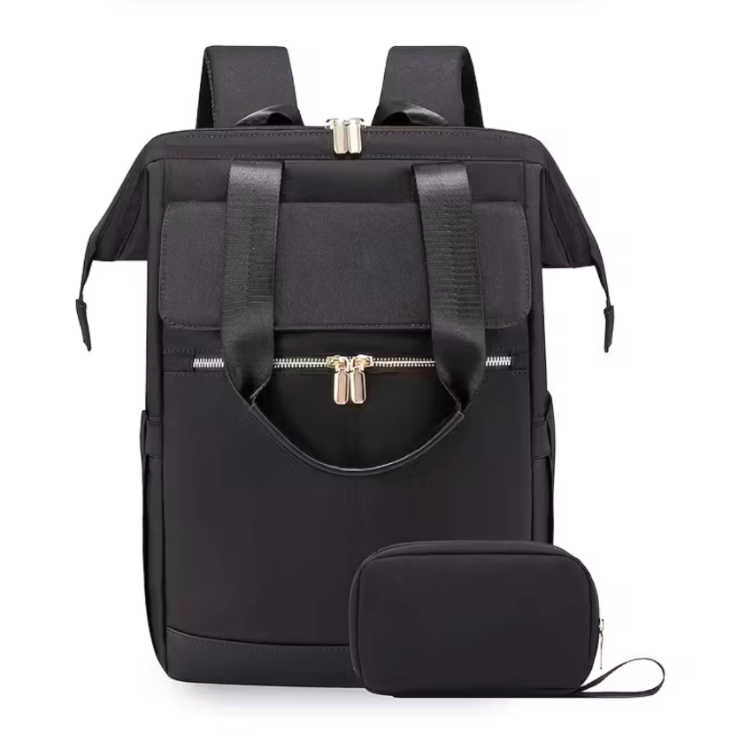 2-in-1 Anti-Theft Laptop Backpack with Zip Pouch