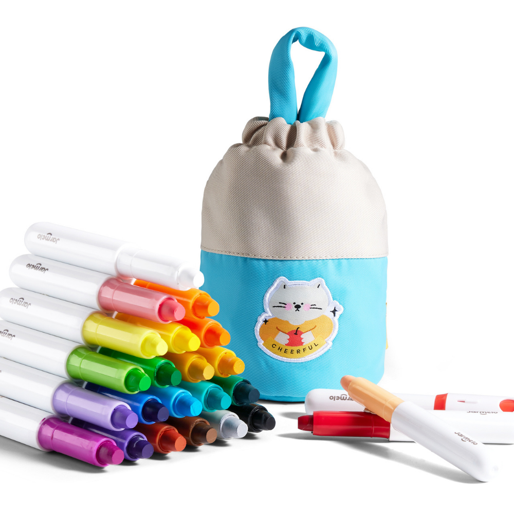 Twistable Washable Silky Crayons in Carry Bag