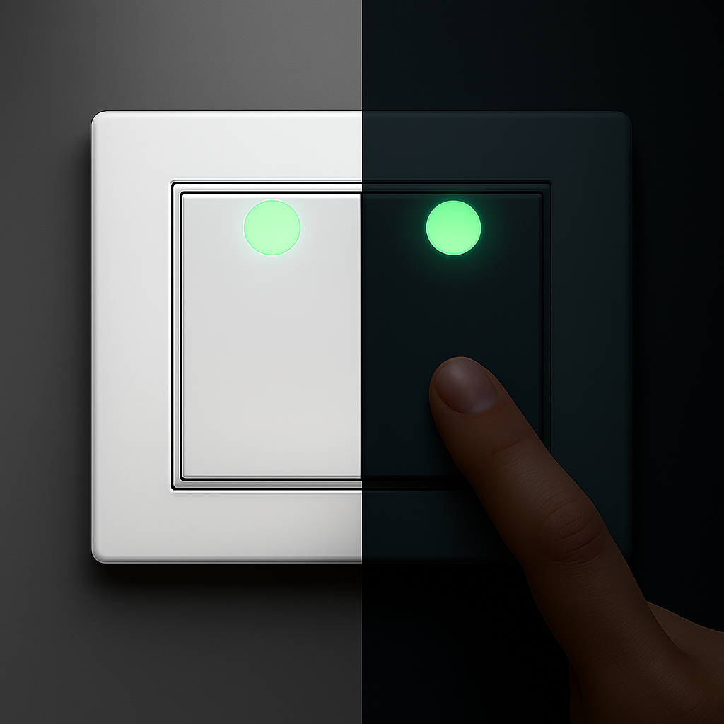 104-Piece Glow-in-the-Dark Light Switch Sticker Set