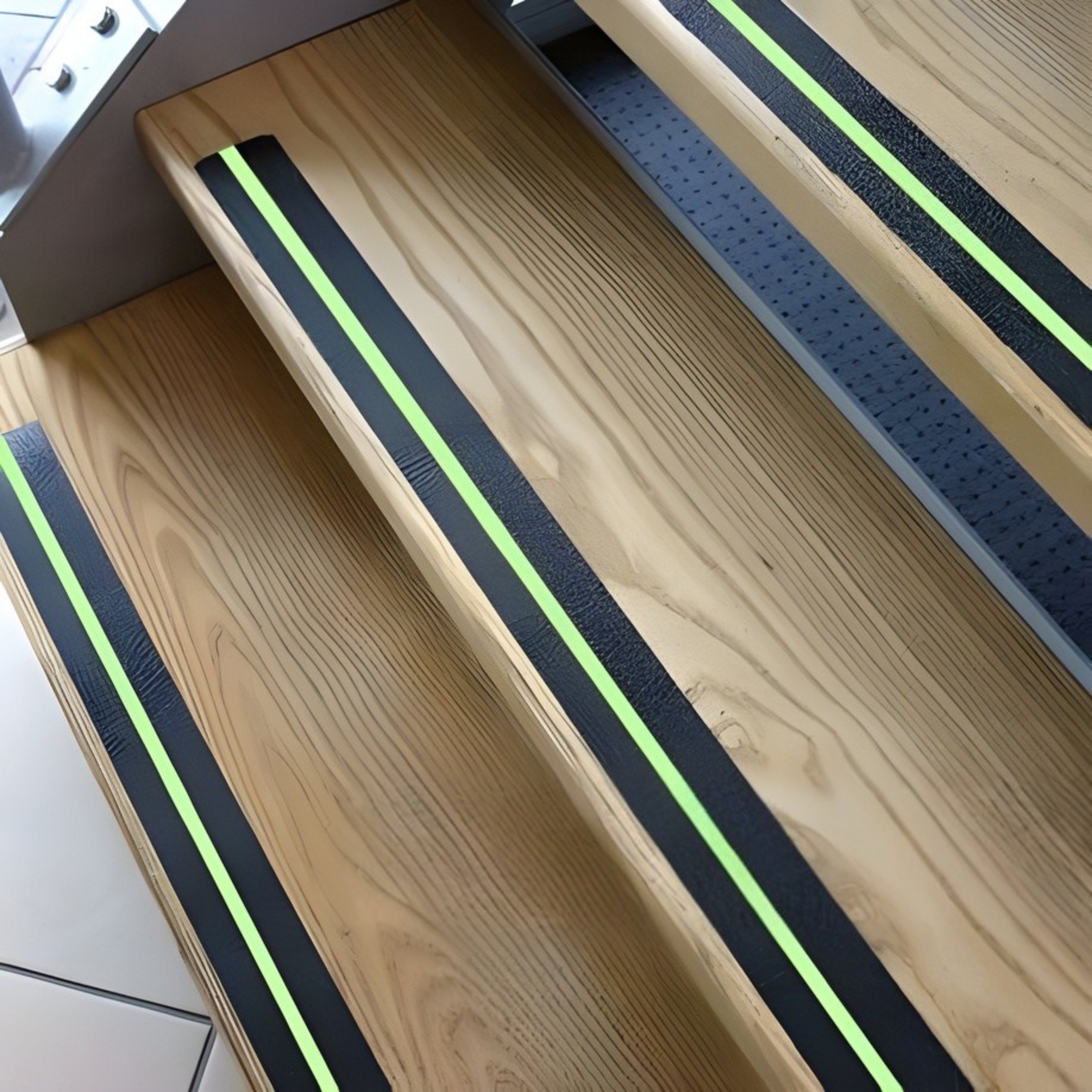 2x 3m Anti-Slip Glow-In-The-Dark Tape